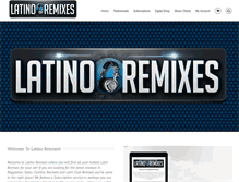 Tablet Screenshot of latinoremixes.com